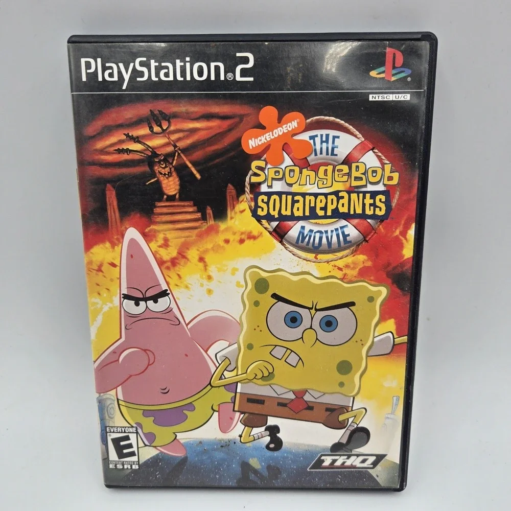 Vtg‎ SpongeBob SquarePants Movie Game PS2 CIB Complete PlayStation 2